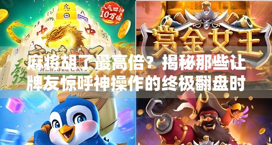 麻将胡了最高倍？揭秘那些让牌友惊呼神操作的终极翻盘时刻！