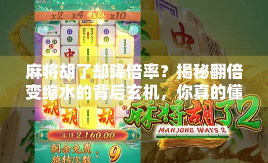 麻将胡了却降倍率？揭秘翻倍变缩水的背后玄机，你真的懂规则吗？