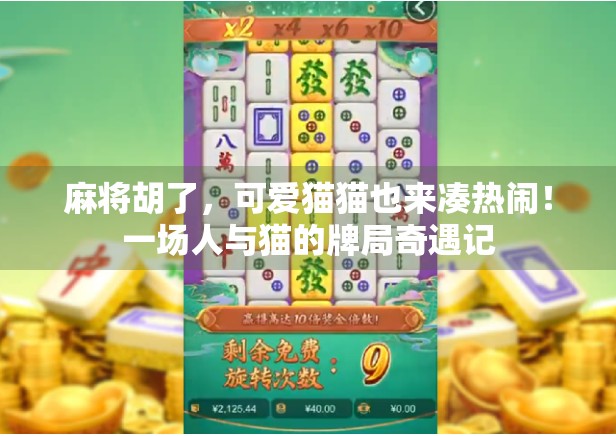 麻将胡了，可爱猫猫也来凑热闹！一场人与猫的牌局奇遇记